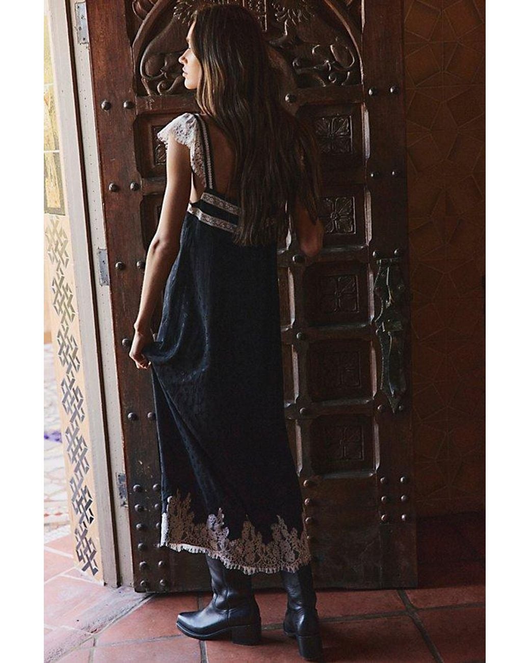 Free People Brown Priscilla Midi Dress
