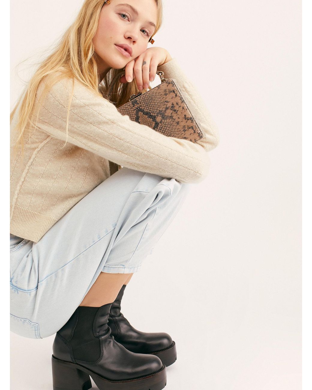 Free people shop black booties