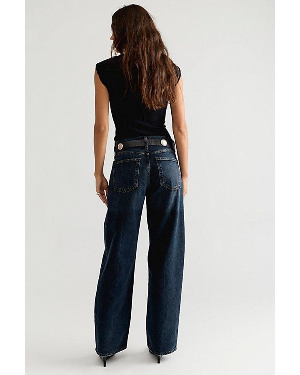 Agolde Blue Long Arc Jeans
