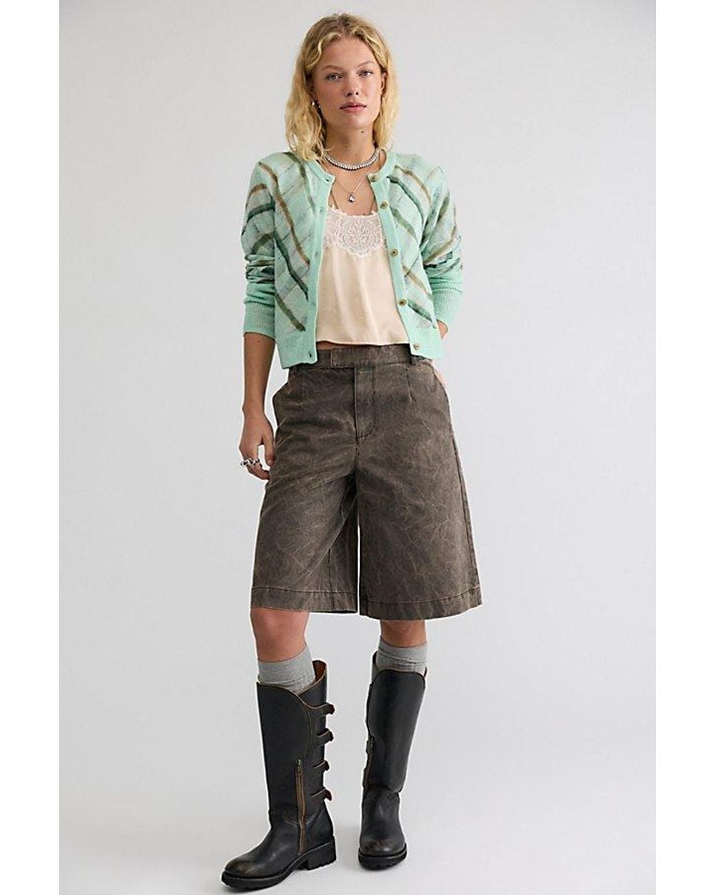 Free People Green Highland Mist Cardi