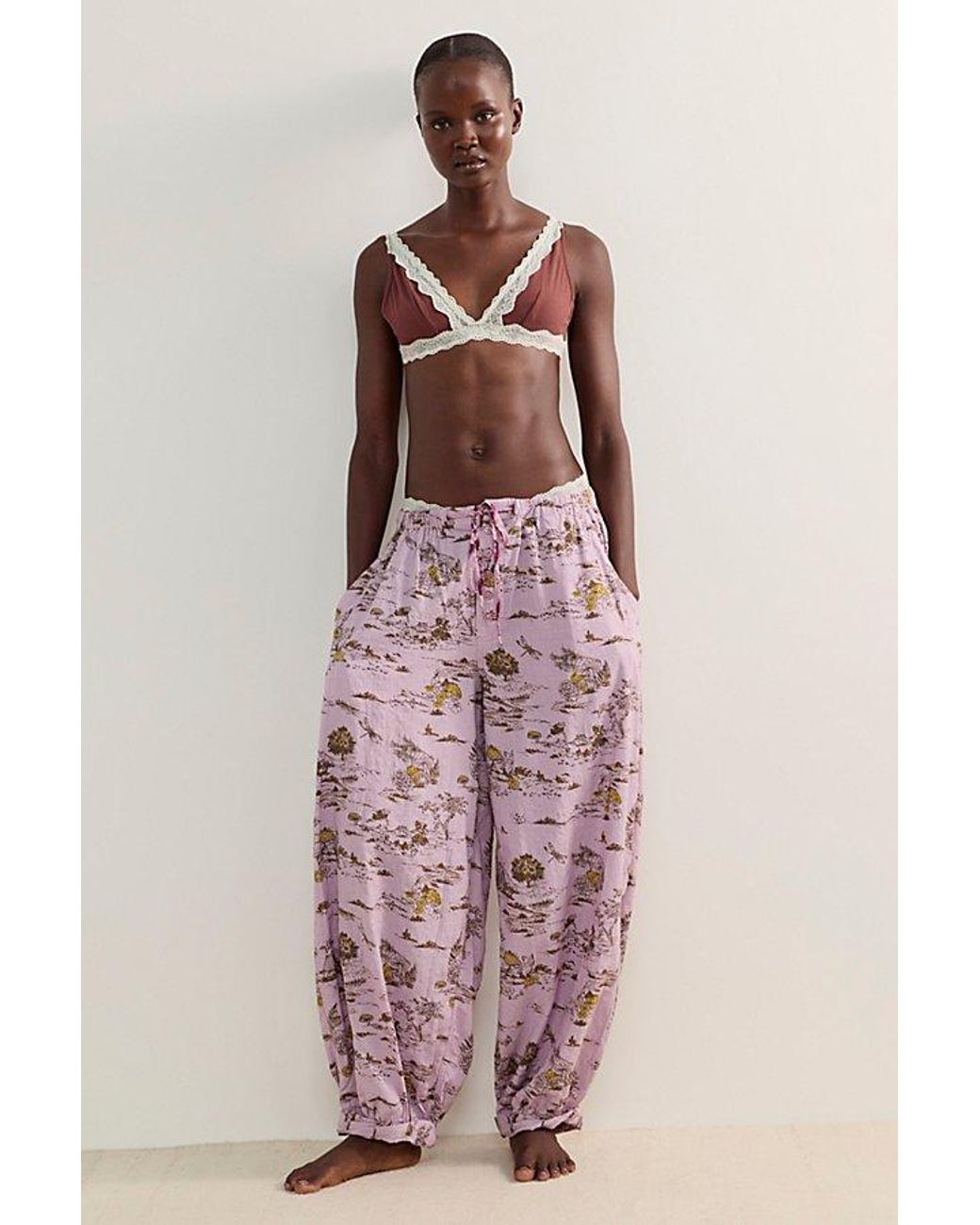 Intimately By Free People Purple On Repeat Pyjama Trousers By
