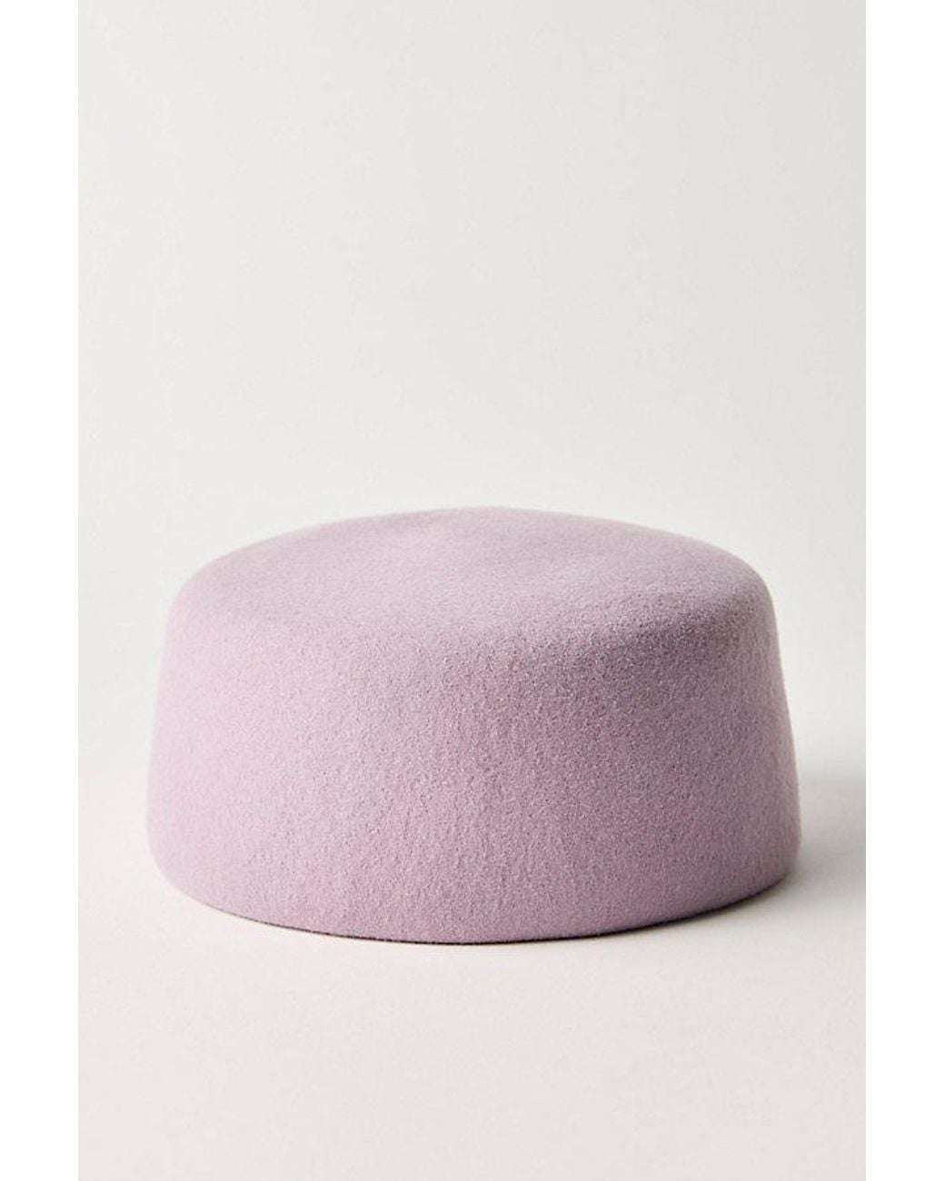 Free People Purple Prim Pillbox Hat