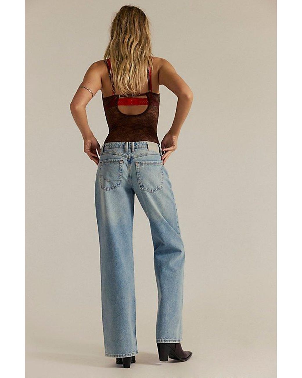 Free People Multicolor Tennessee Low-Rise Boyfriend Jeans