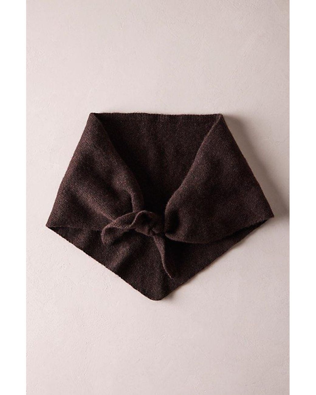 Free People Brown Cashmere Triangle Scarf