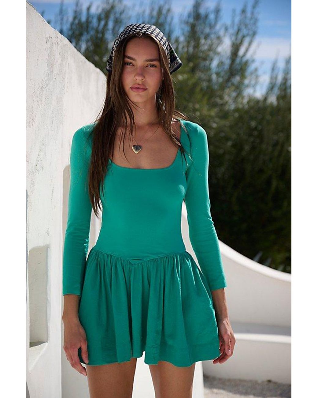 free people onda drop waist mini dress Onda Drop-Waist Tube Mini Dress