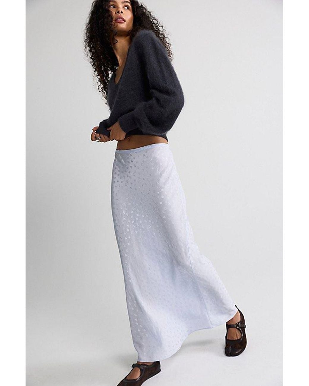 Free People Multicolor Bonita Solid Maxi Skirt