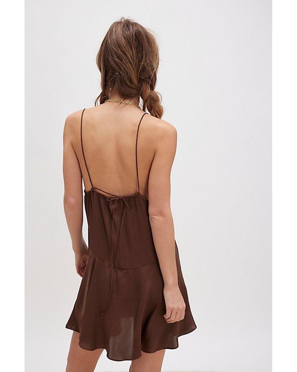 free people brown slip dress XS/S