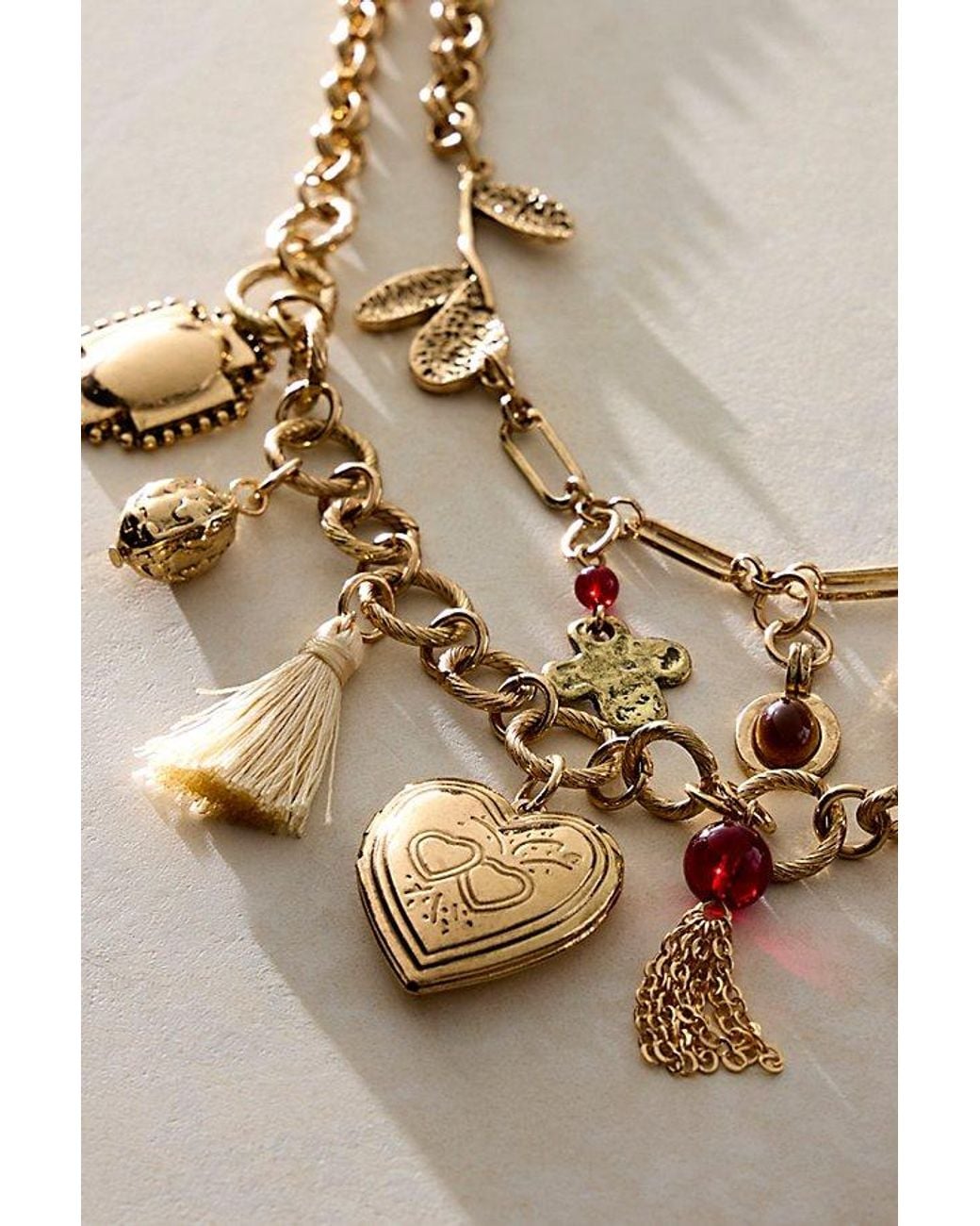 Free People Natural Maxamillion Charm Necklace