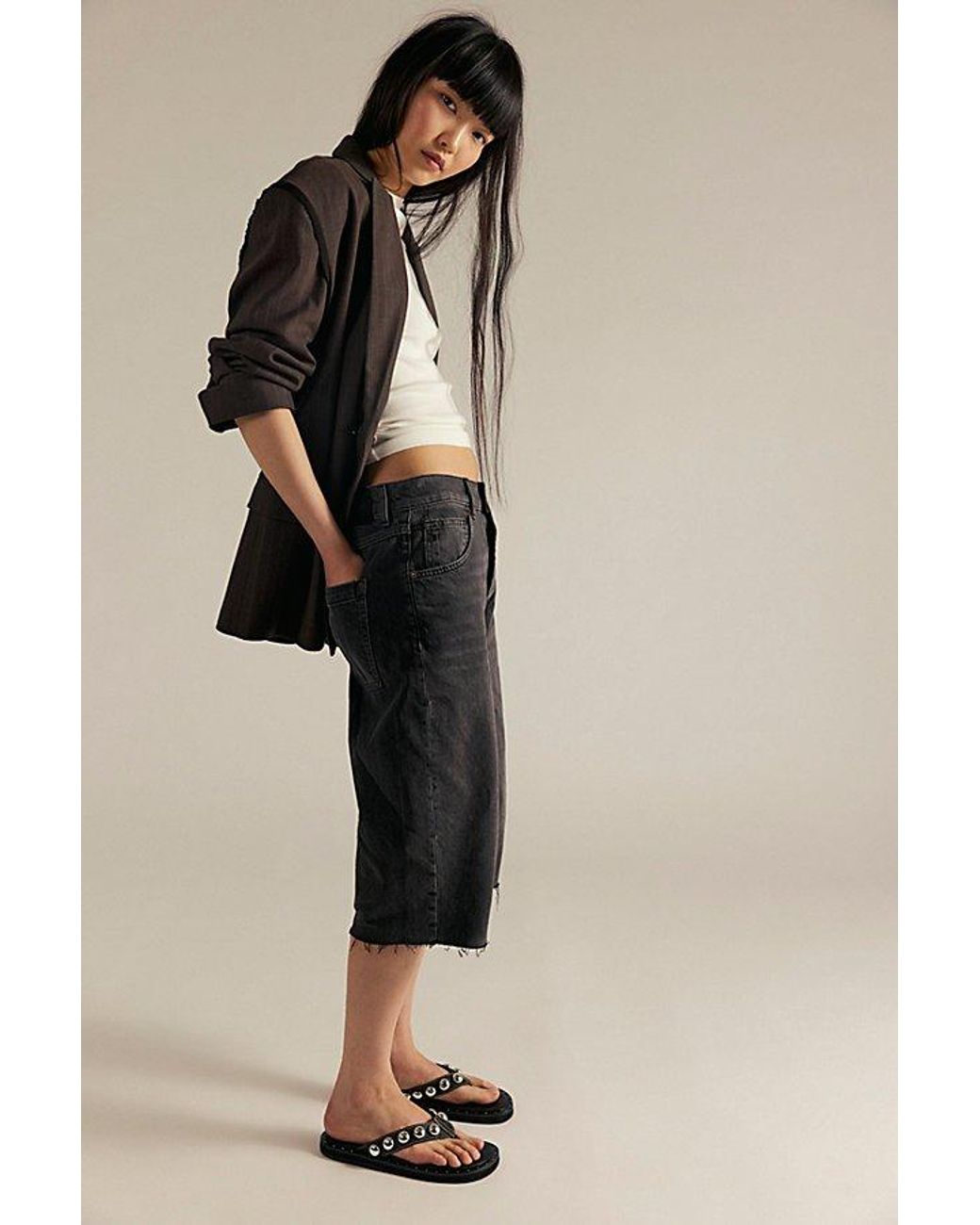 Free People We The Free Jam Session Relaxed Capri Jeans in