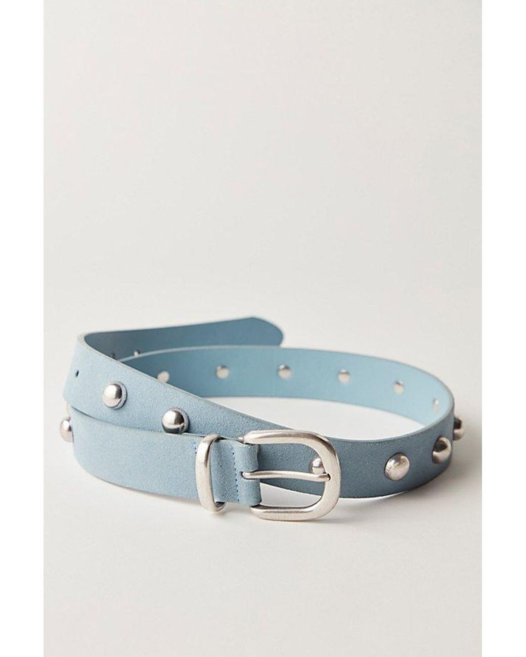 Free People Gray Rhodes Suede Belt