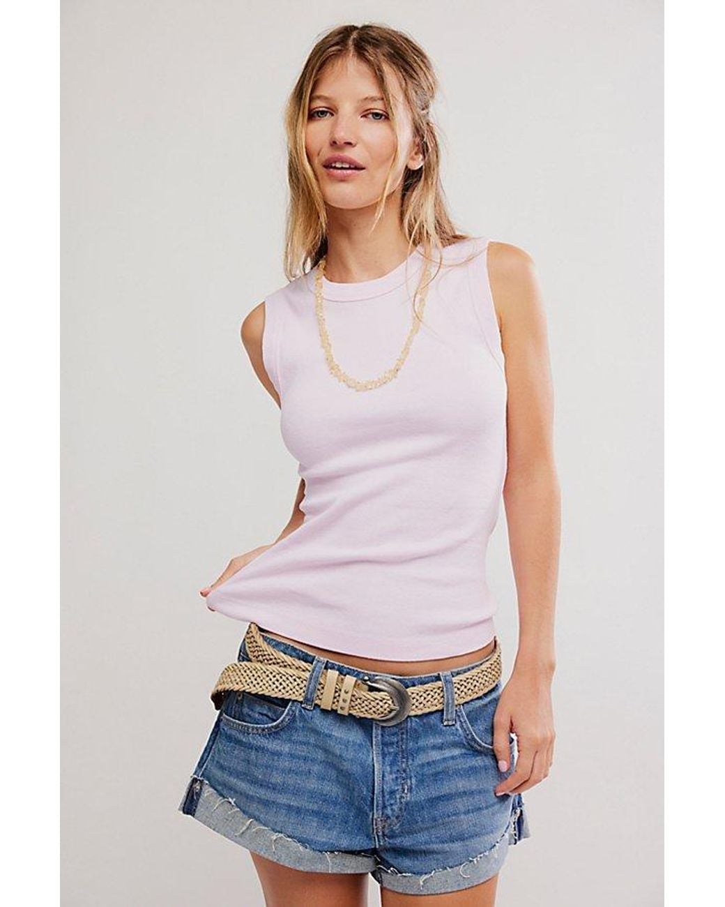 Free People Blue Atlas Tank Top