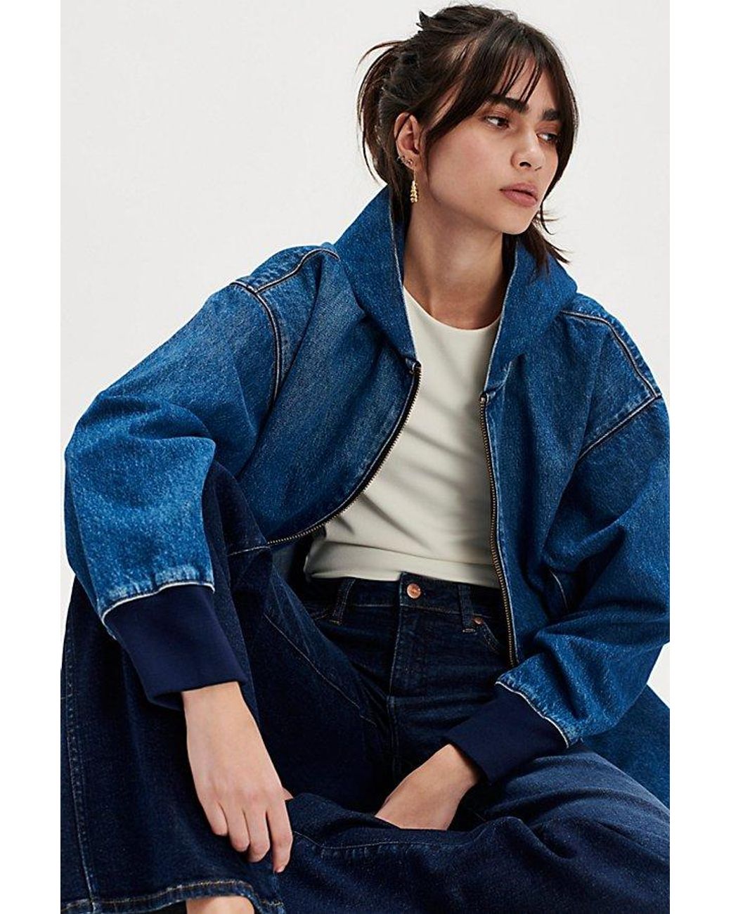 Mother The Big Tipper Denim Jacket in Blue | Lyst