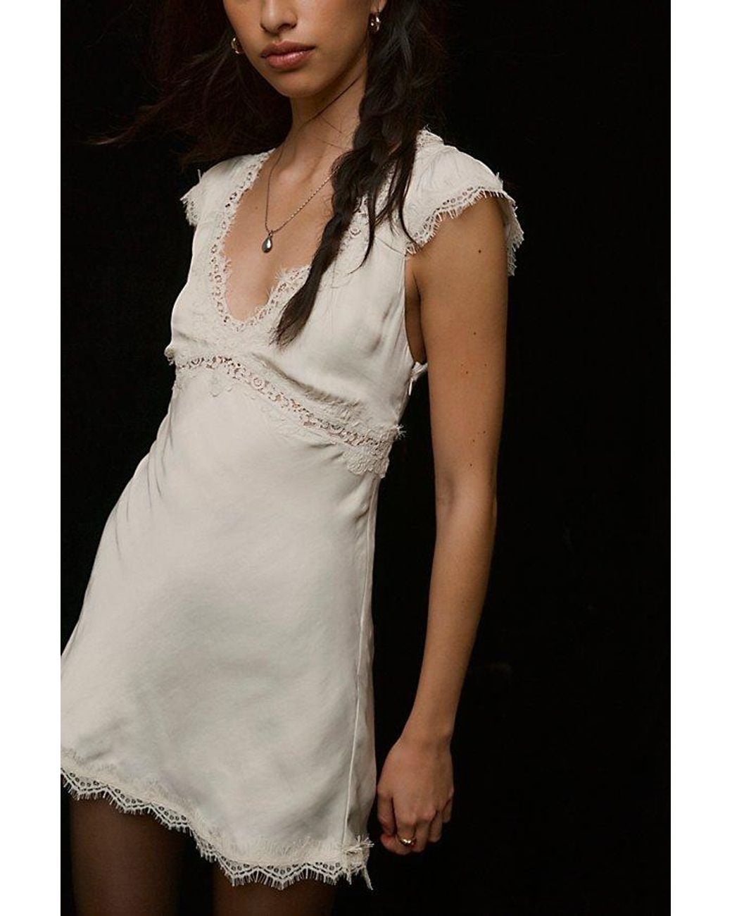 Free People Black Brightest Star Mini Dress