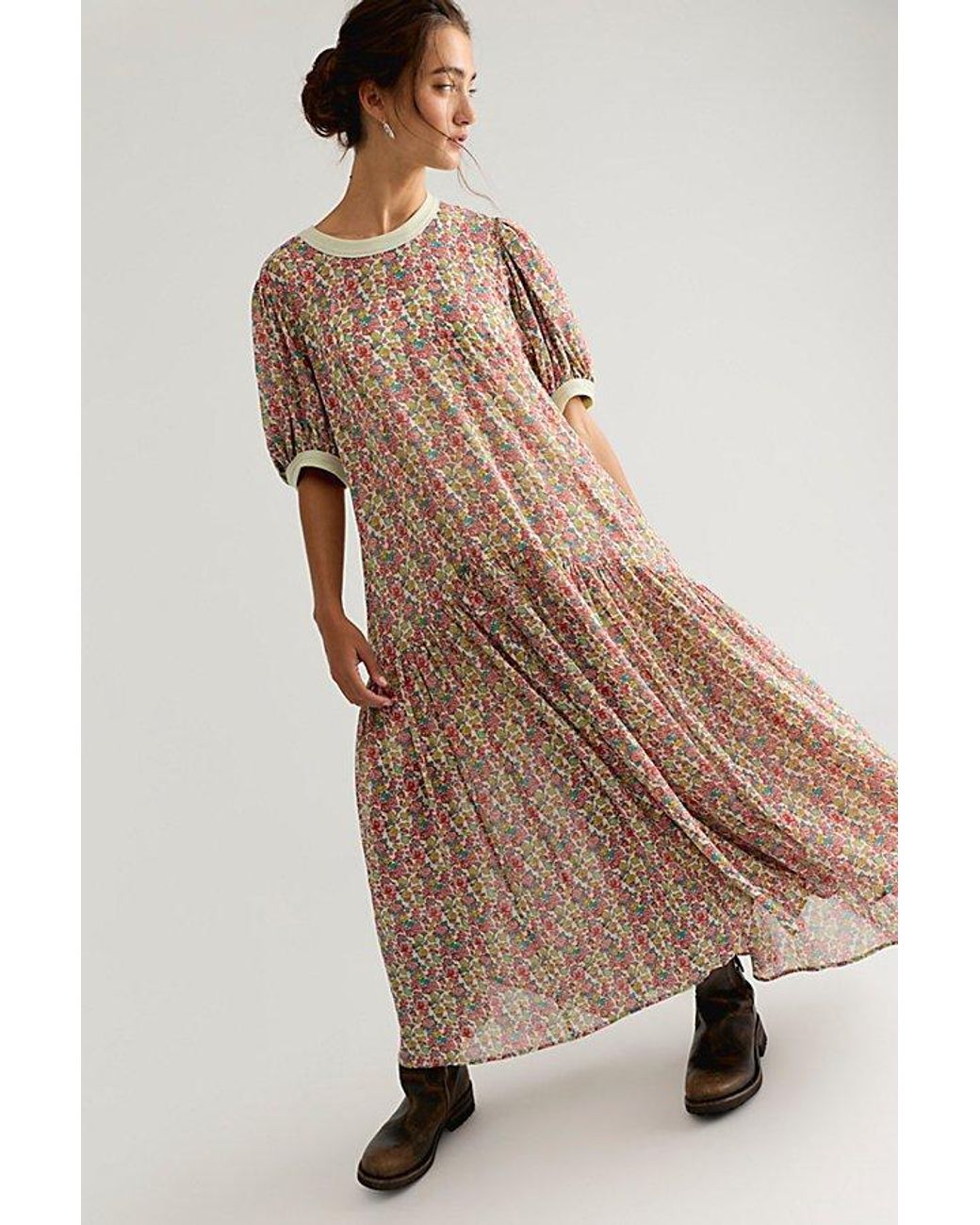 Free People Natural Courtside Crush Maxi Dress