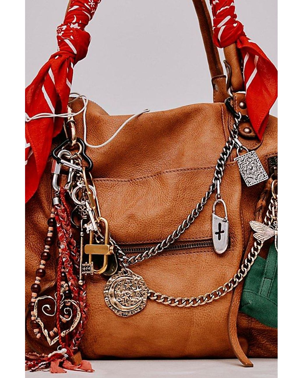 Free People Brown Charmed Swag Bag Charm