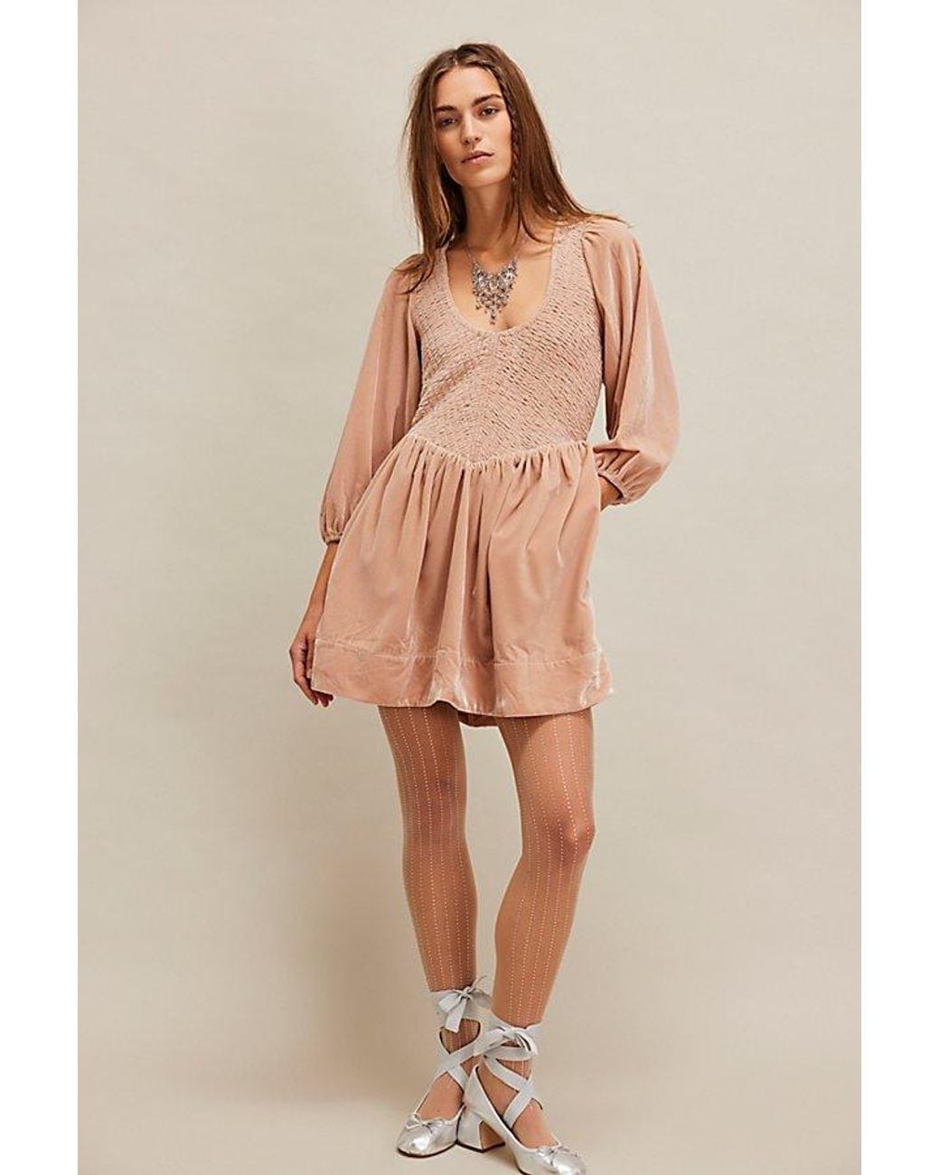 farrier velvet mini dress Free People + Farrier Velvet Mini Dress