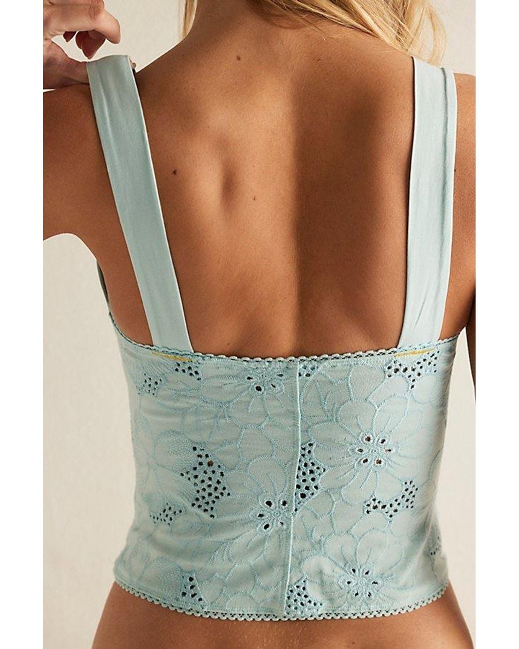 Intimately By Free People Green Ever Afternoon Triangle Cami By