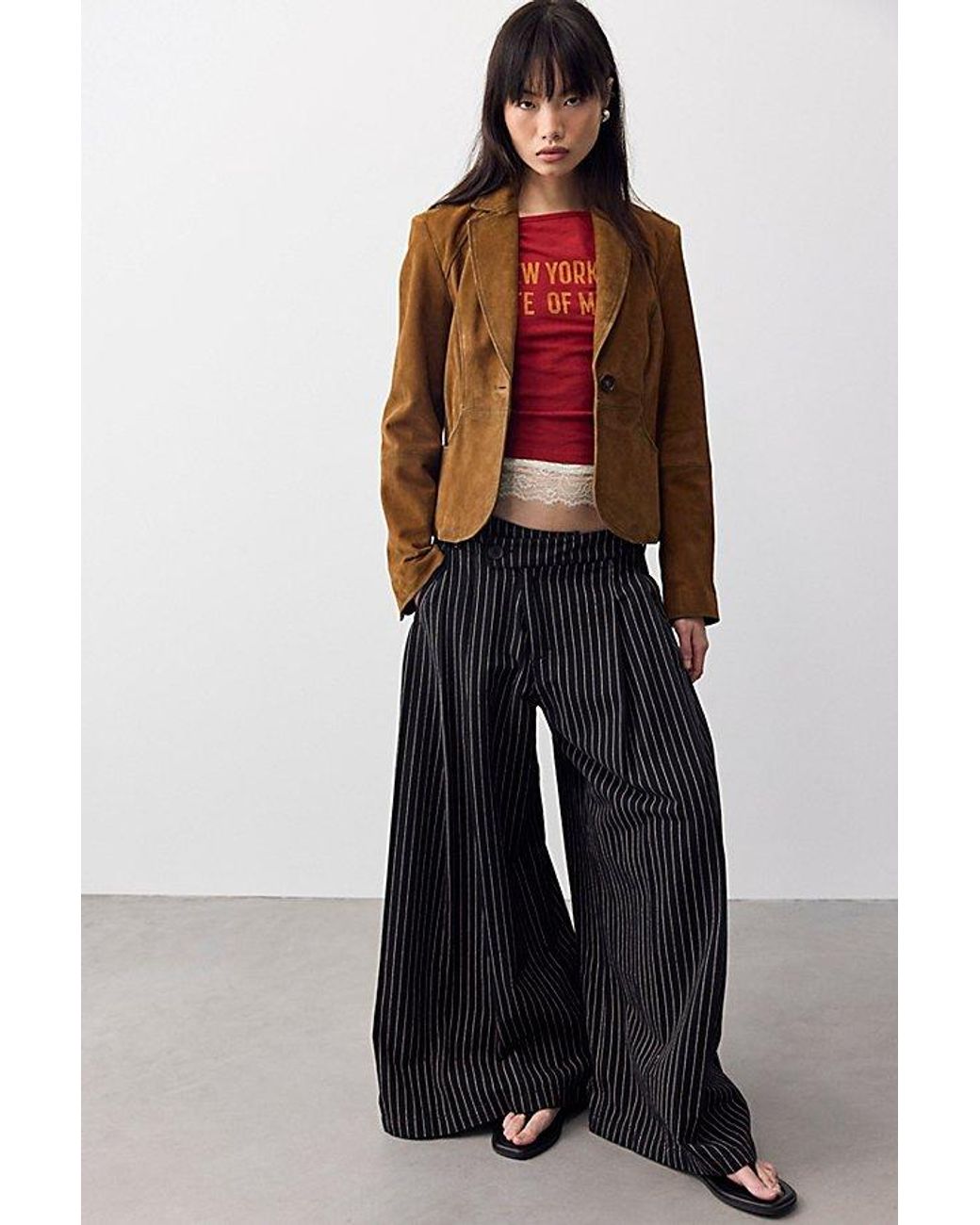 Free People Blue We The Free Porter Crossover Trousers
