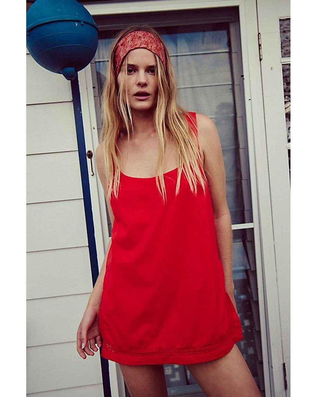 free-est Red Summer Smiles Romper By