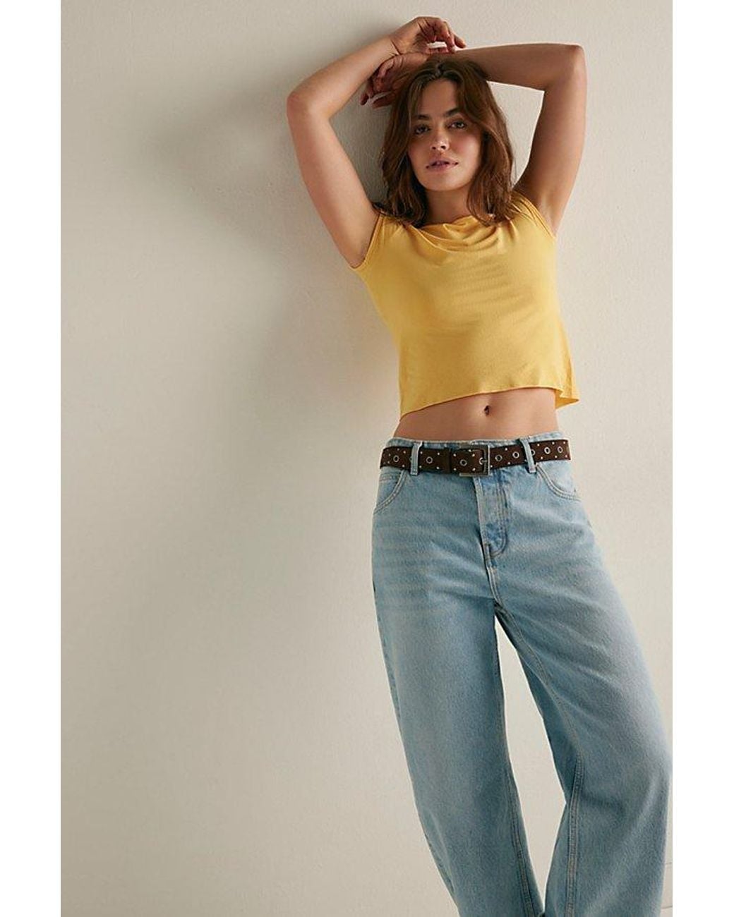Intimately By Free People Brown So Soft Seamless Modal Tee By