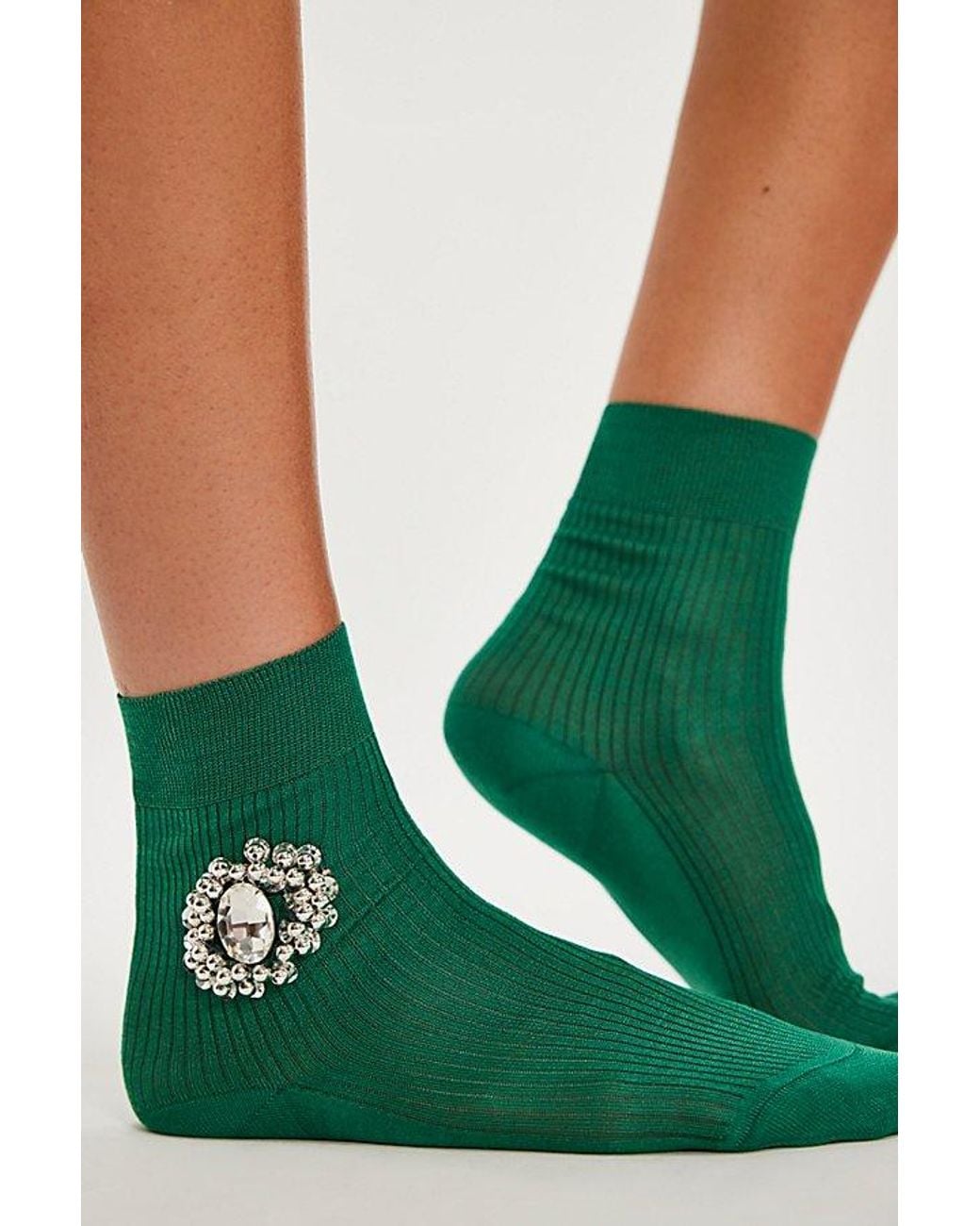 Maria La Rosa Green Aisha Socks By