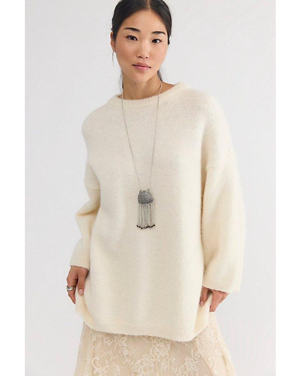 Mr. Mittens Natural Arlo Oversized T-Shirt Sweater