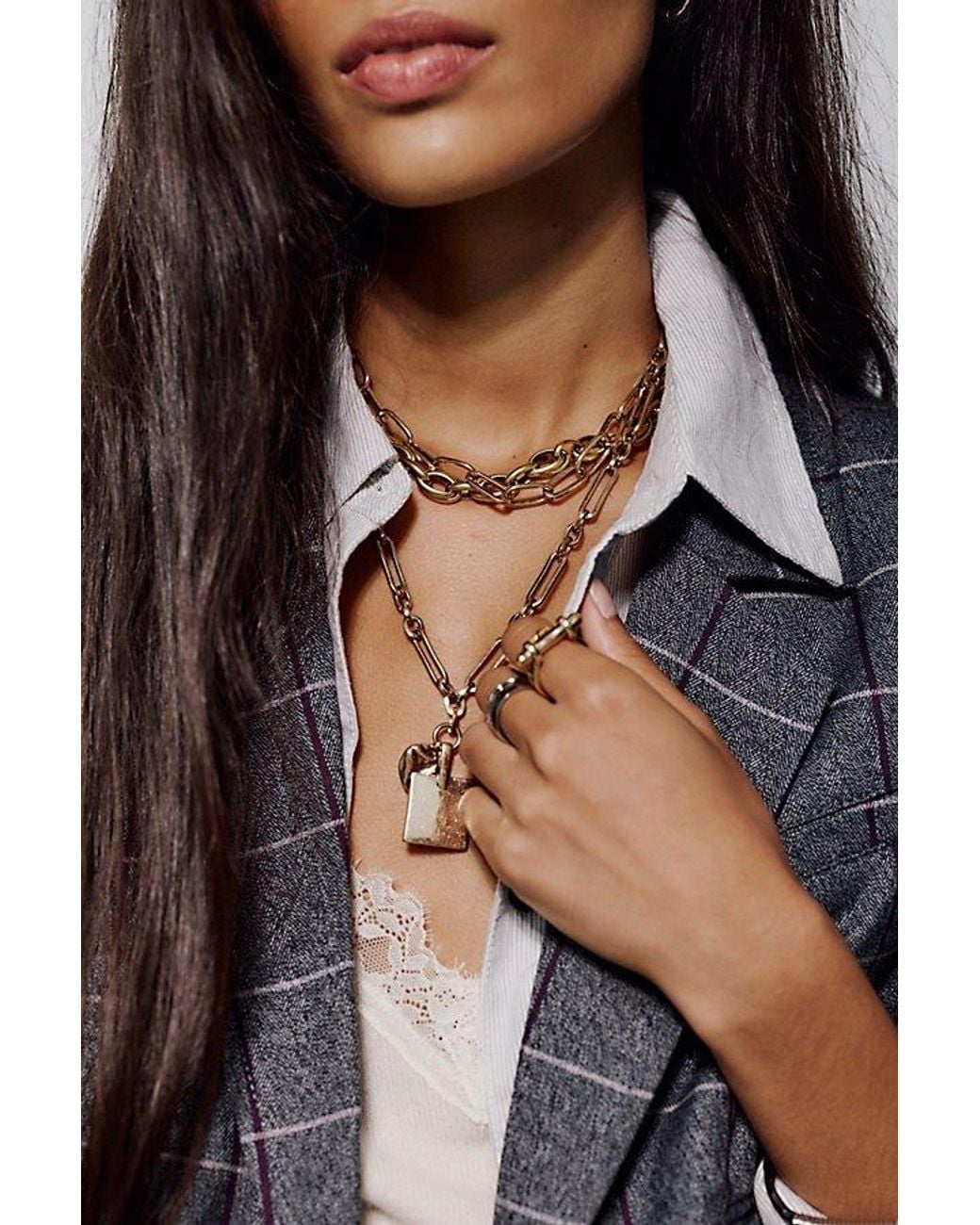Free People Natural Tilda Chain Necklace