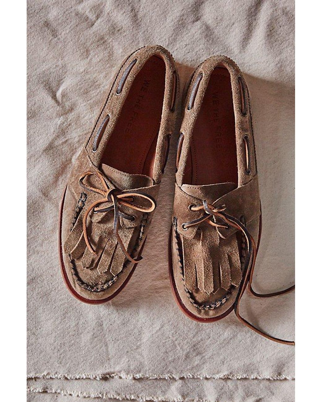 Free People Blue We The Free Benny Boat Shoes
