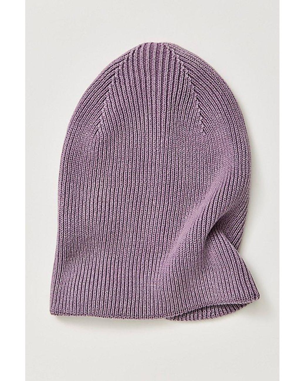 Free People Purple Lou Slouchy Beanie