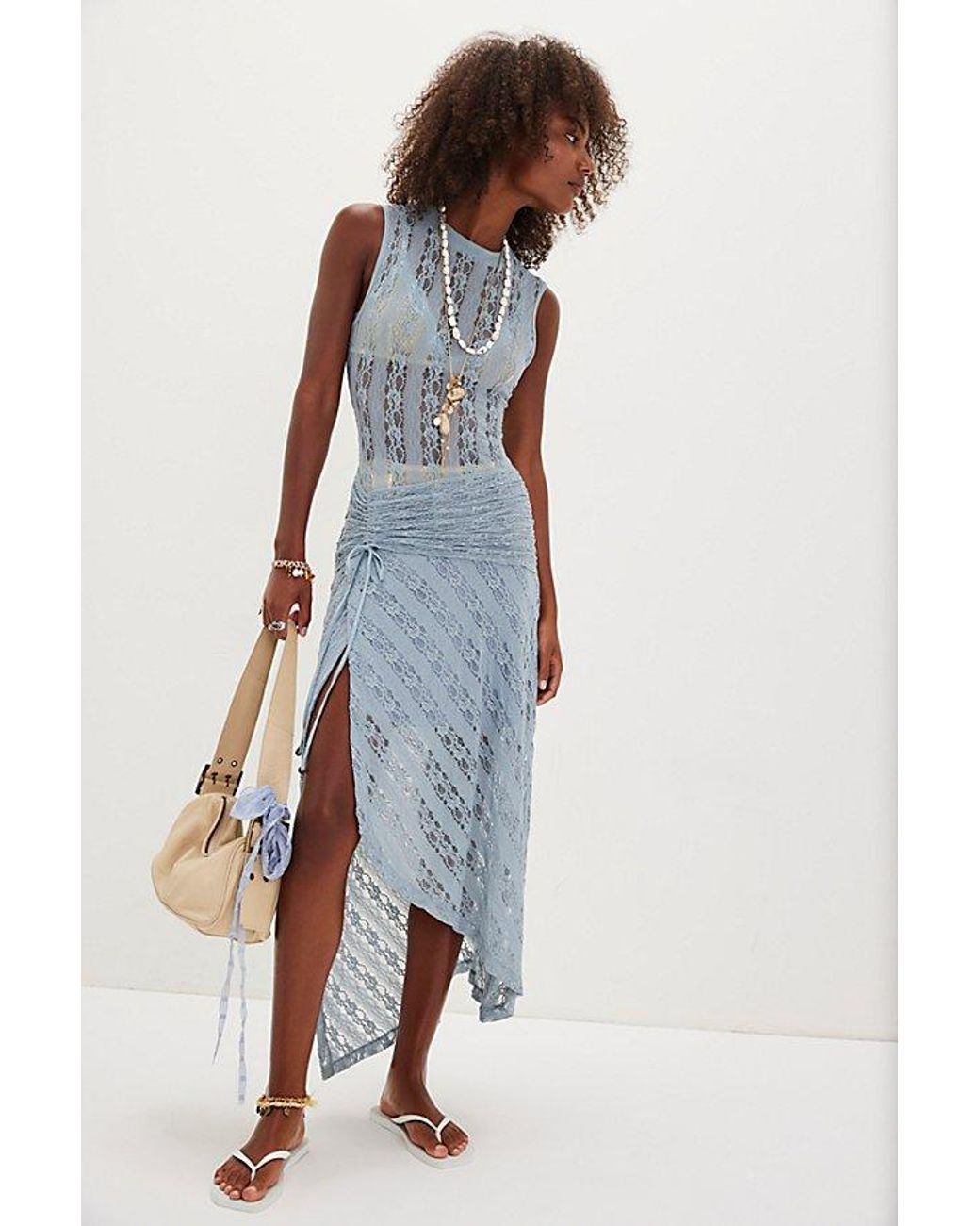 willa lace dress SIR Willa Lace-Trimmed Cutout Silk Maxi Dress – T²