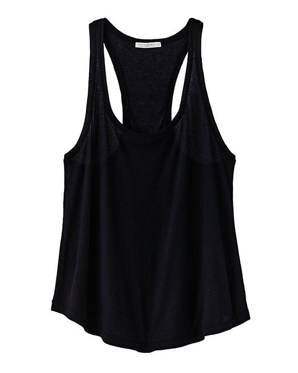 Intimately By Free People Black Barely Bare Rib Tank Top By