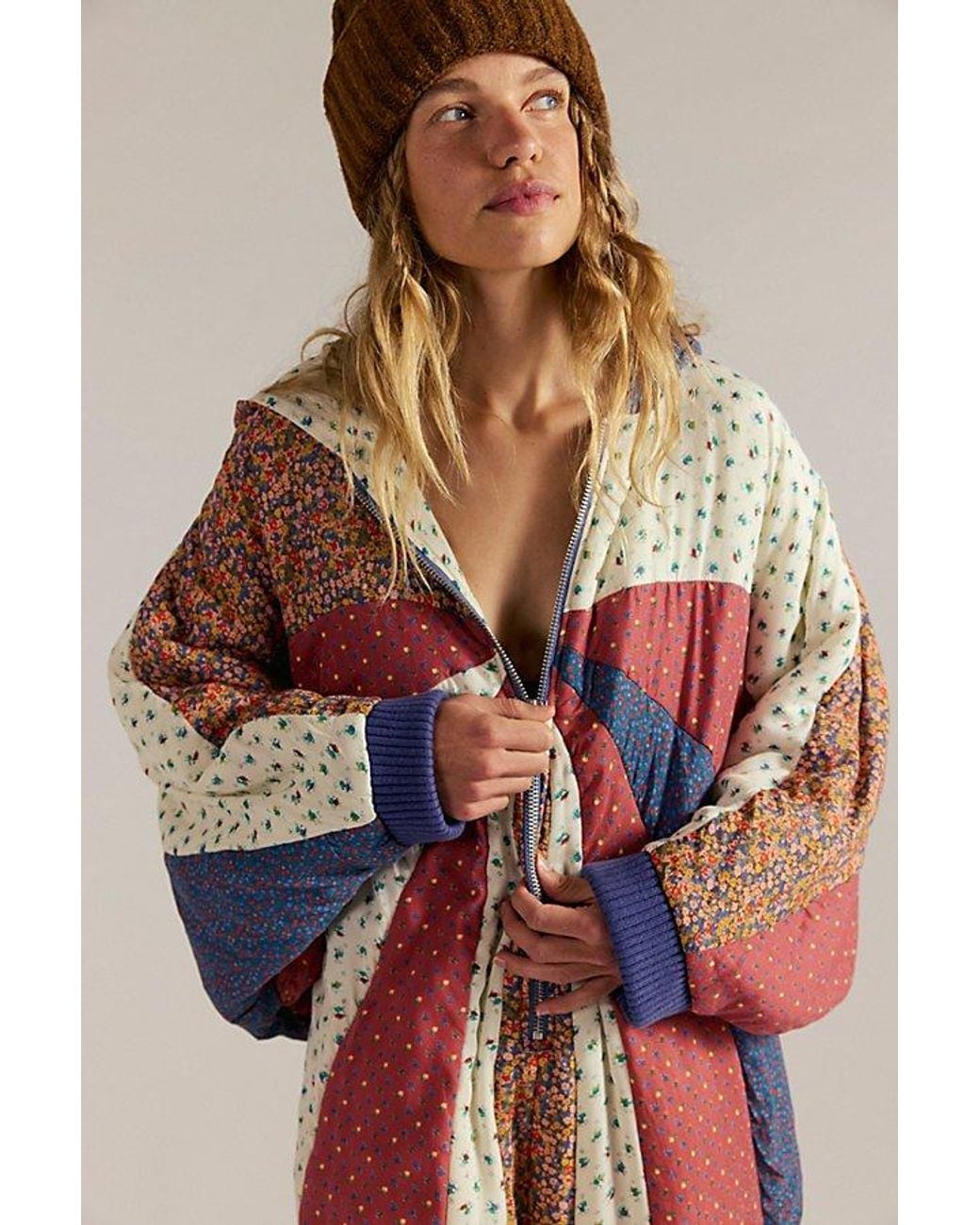 Free People Multicolor Morning Star Quilted Onesie