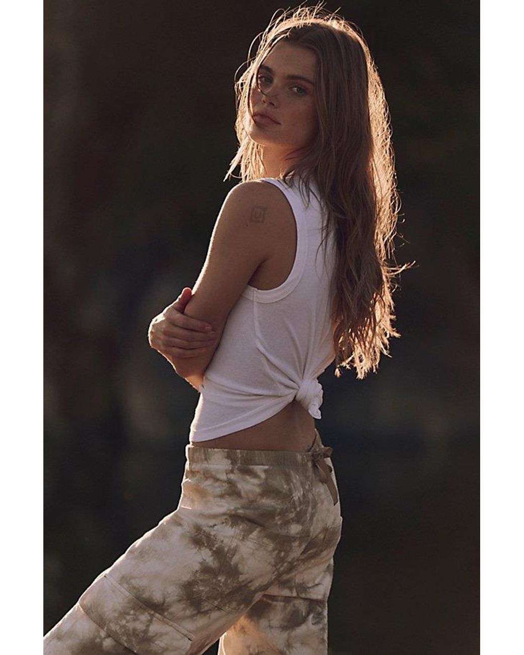 Free People Natural Atlas Tank Top