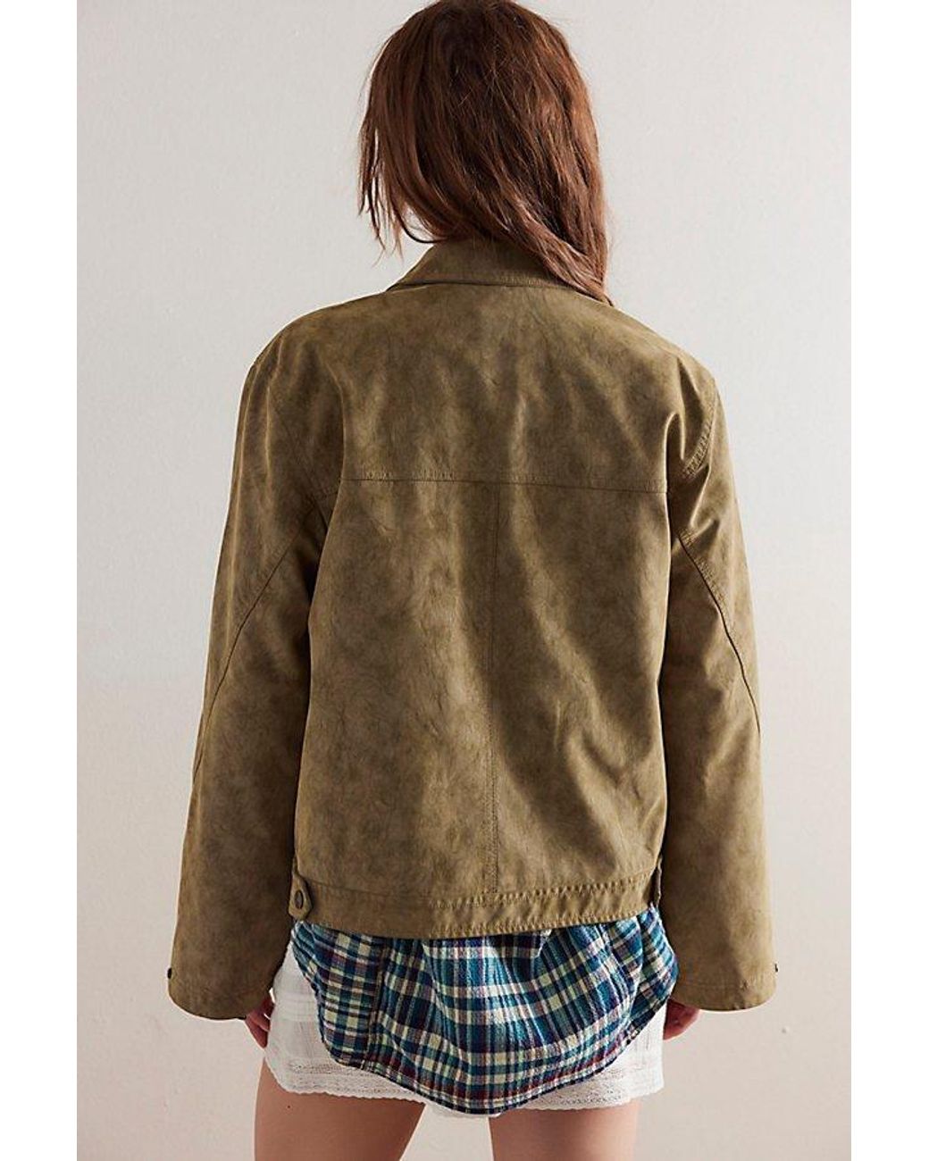 Free People Brown We The Free Blair Vegan Suede Jacket