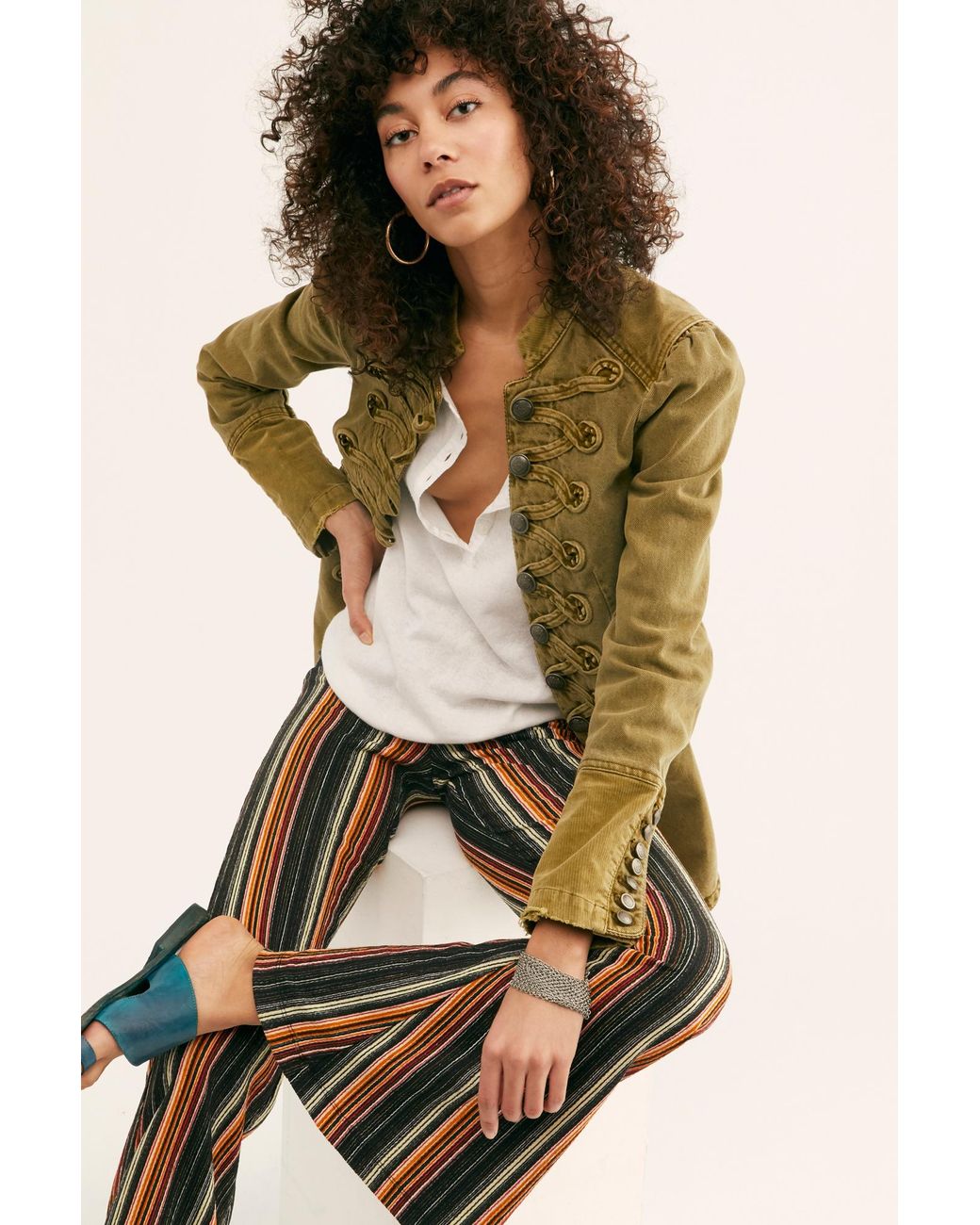Denim Seamed And Structured Jacket 