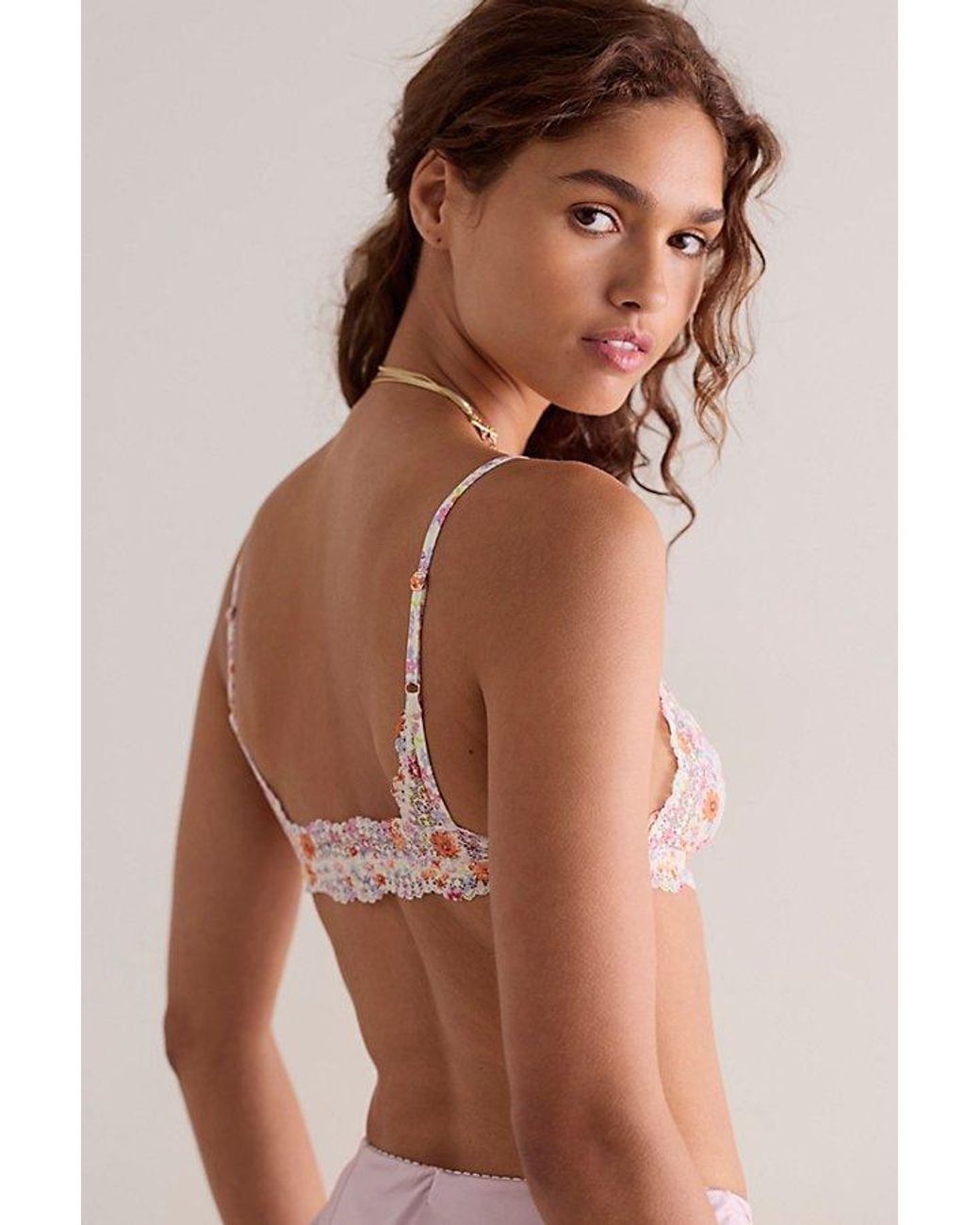 Intimately By Free People Brown This Or That Printed Triangle Bralette By