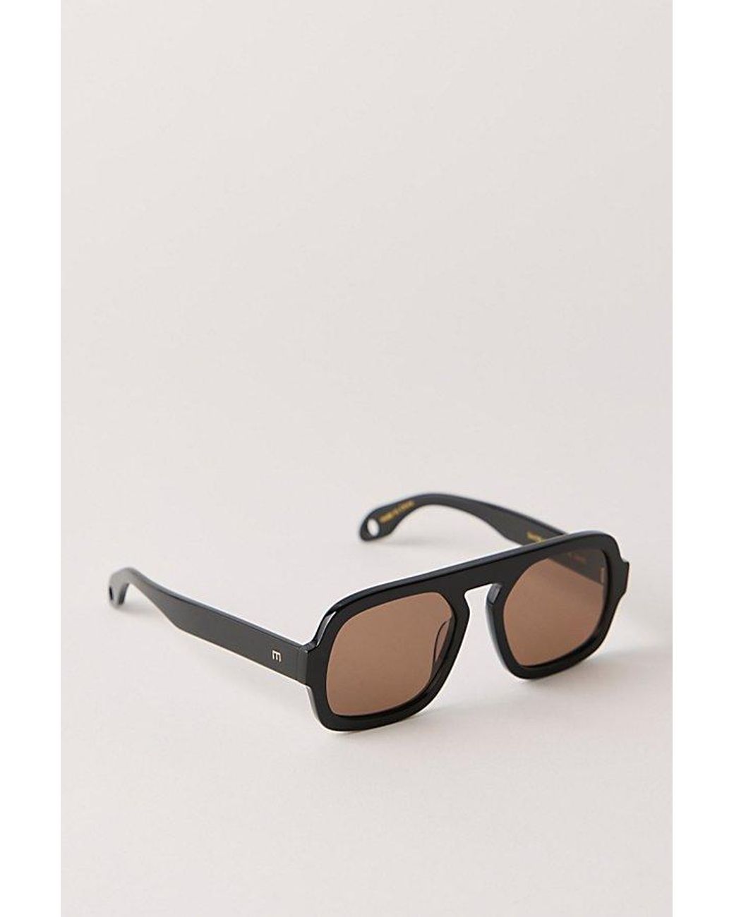 Elisa Johnson Black Jane Aviator Sunglasses