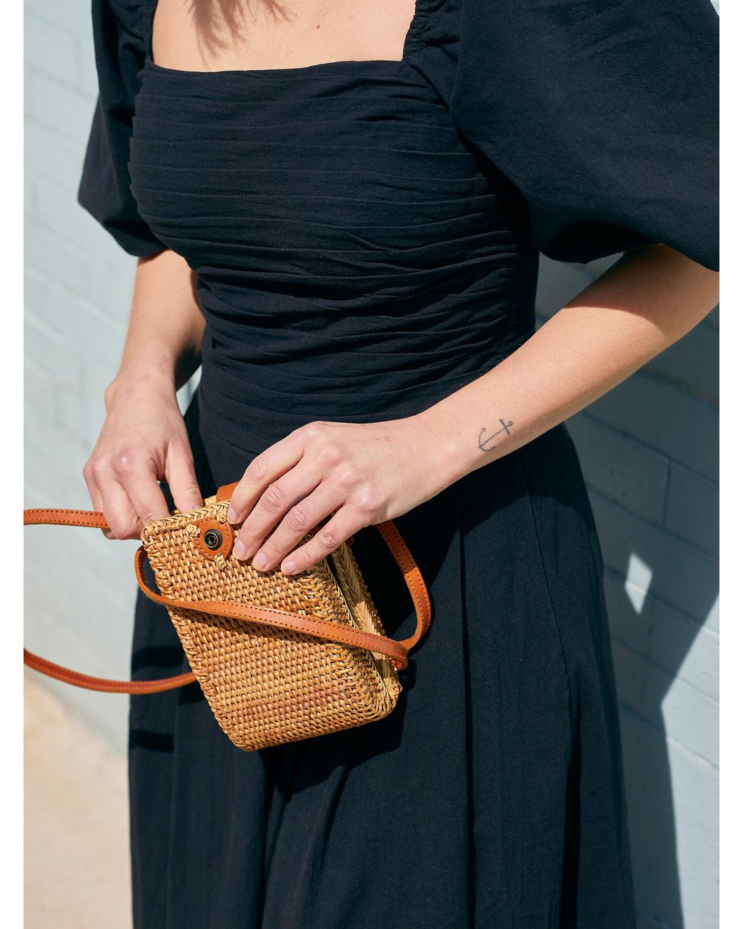 Free People Ain't She A Beaut Midi Dress in Black | Lyst