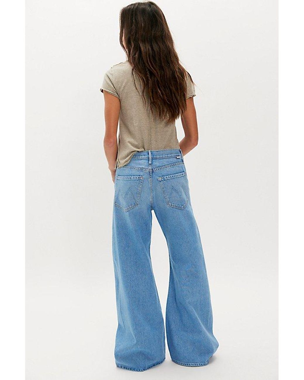 Mother Blue The Lemon Twist Sneak Jeans