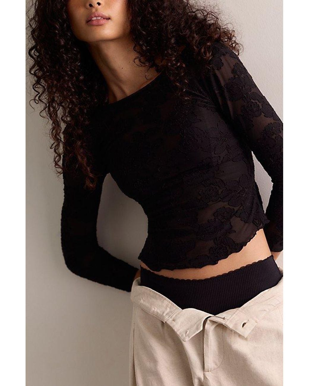 Intimately By Free People Blue Night Shift Layering Top By