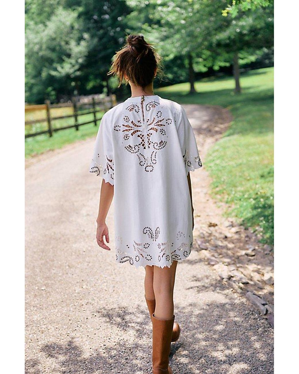 Free People Green Magic Magic T-Shirt Dress