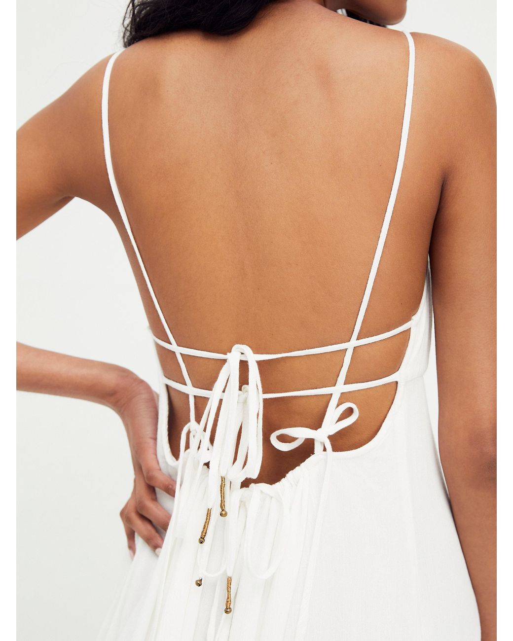 Deep Sea Maxi Dress in Ivory 