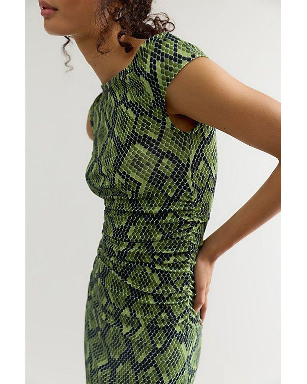 Summi Summi Green Rumi Midi Dress
