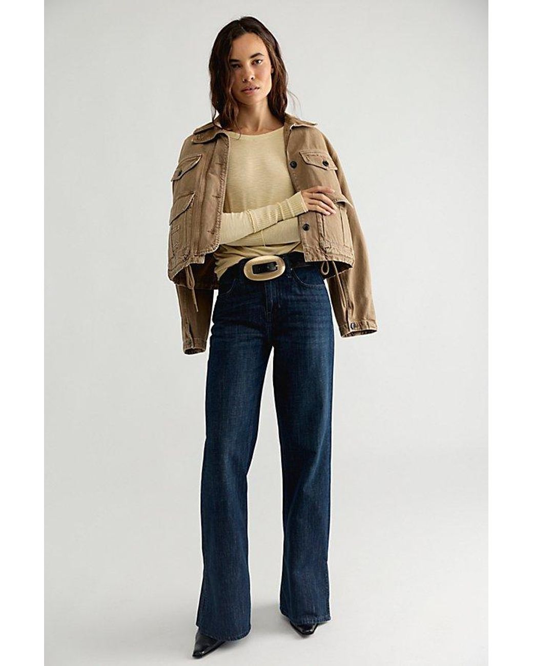 Free People Multicolor Tinsley Long Sleeve Top