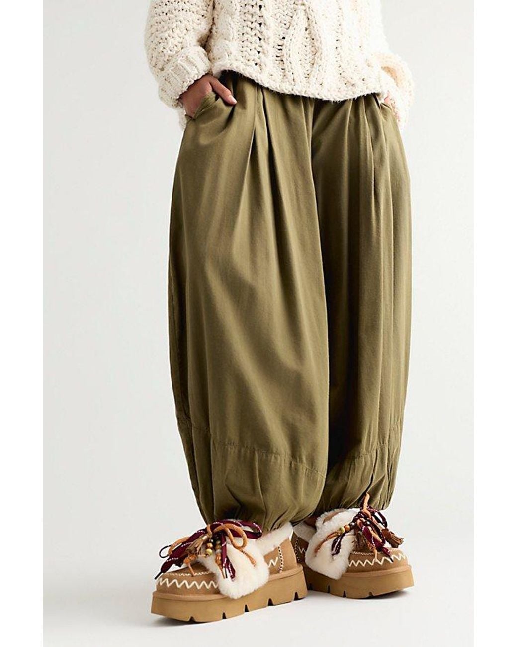 Nan-Ku Couture Green Iceland Shearling Moccasins