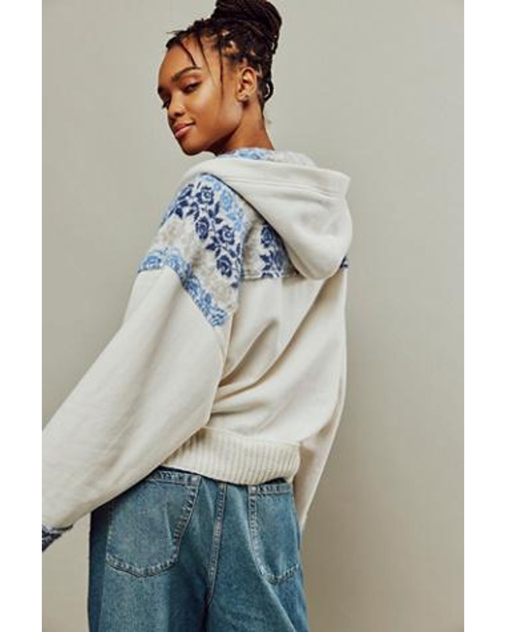 Free People Rockwell Sweatshirt in Blue Lyst