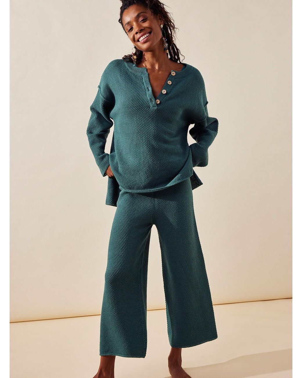 Free People Hailee Sweater Set in Blue | Lyst