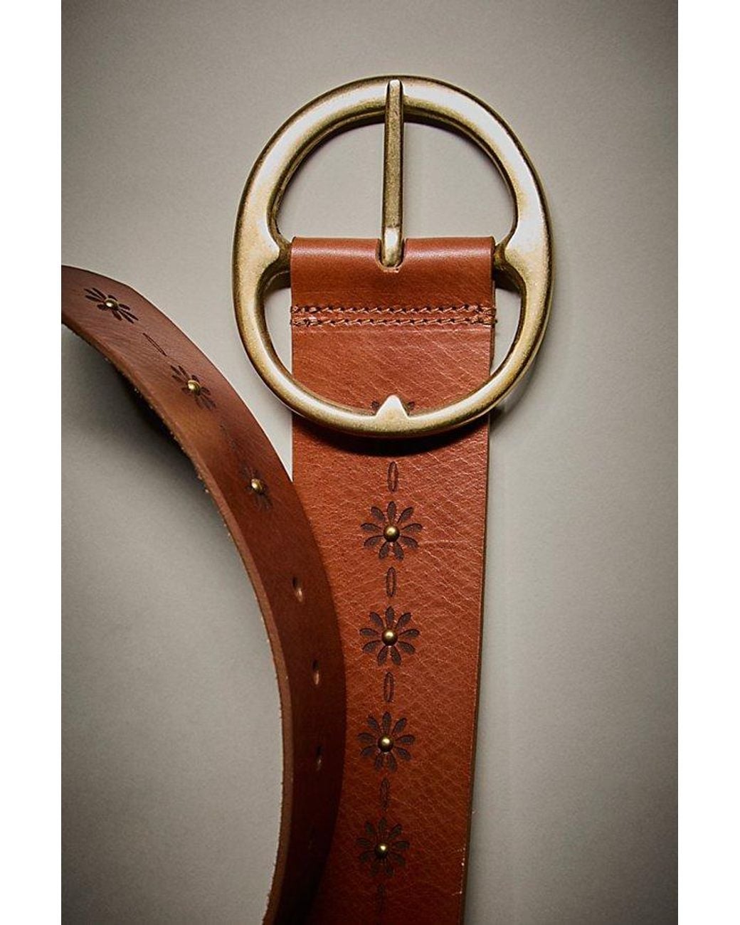 Free People Brown We The Free Brando Printed Belt
