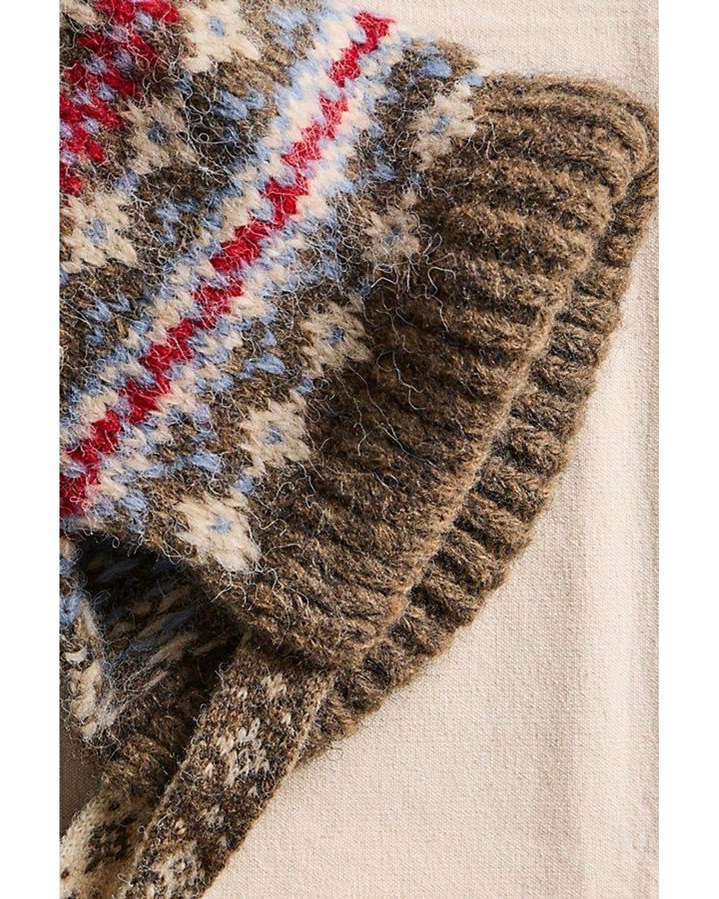 Free People Black Faro Fairisle Bonnet