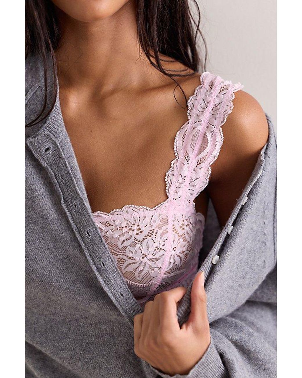 Intimately By Free People Multicolor Last Dance Lace Square Bralette By